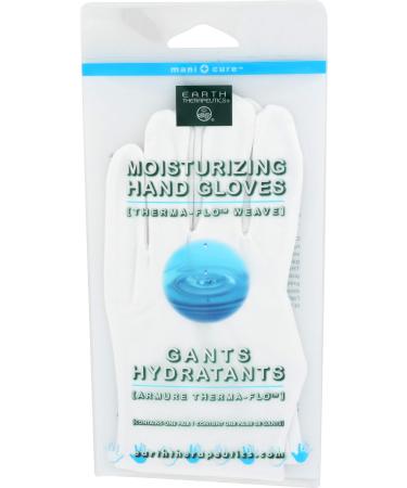 Earth Therapeutics, Gloves Moisturizing White, 1 Count - Buy Online on GoSupps.com