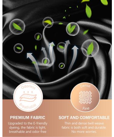 Mikimini Extra Large Black Shower Hoods (2-Pack) - Waterproof Reusable Hair Caps for Men & Women with Bright Green Border - Thick Braids & Double-Layer Design - Buy Online on GoSupps.com