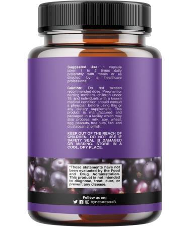 Organic Acai Berry Weight Loss Supplement - Detox & Burn Fat - Antioxidant Superfood - Boost Energy & Digestion - 60 Count - Buy Online on GoSupps.com