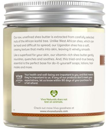 Viva Naturals Organic Shea Butter 16 oz - Pure & Nourishing Skin Moisturizer - Buy Online on GoSupps.com