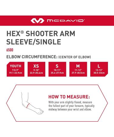 McDavid Compression Arm Sleeve with Padding | Rot M | Men and Women | Best Quality - Buy Online on GoSupps.com