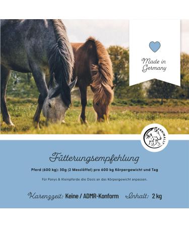 Annimally Zinc for Horses - High-Dose Zinc Pellets (2kg) with Black Cumin Zeolith Scot & Brewer's Yeast for Skin Hair & Hoof Care - International Shipping Available - Buy Online on GoSupps.com