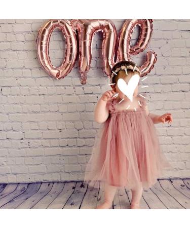 Ugitopi Baby Girls Tutu Dress | Sleeveless Princess Tulle Sundress | Size 9-36 Months (9 Months, Tan) - Buy Online on GoSupps.com