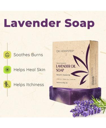 Hemp Soap Bar Variety 3 Pack - Tea Tree, Lavender, Eucalyptus - 5 oz Bars - Moisturizing Cleansing Soap with Natural Ingredients - Made in USA - Buy Online on GoSupps.com