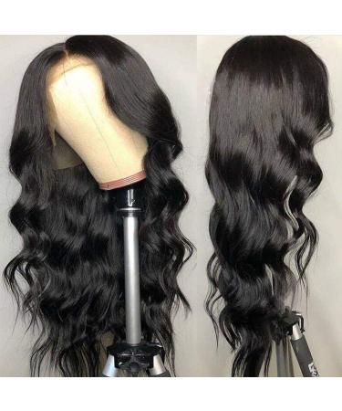 Saupa Real Hair Wig for Women - 22 Inch Long Wavy Lace Front Synthetic & Human Hair Brazilian Wig for Cosplay - Buy Online on GoSupps.com
