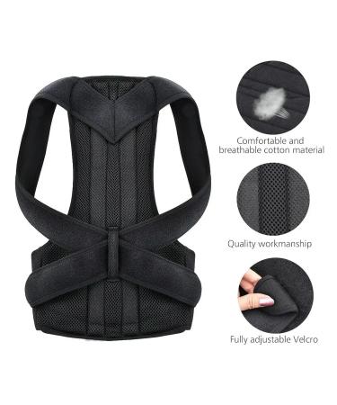 Back Waist Posture Corrector Adjustable Adult Correction Belt Waist Trainer Shoulder Lumbar Brace Spine Health Support Belt Vest Blue XXL - Buy Online on GoSupps.com