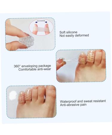 30Pcs Toe Protectors - Anti-Friction Transparent Silicone Toe Separators Breathable & Sweat-Proof Soft Caps for Men & Women | Improve Comfort & Prevent Foot Pain - Buy Online on GoSupps.com