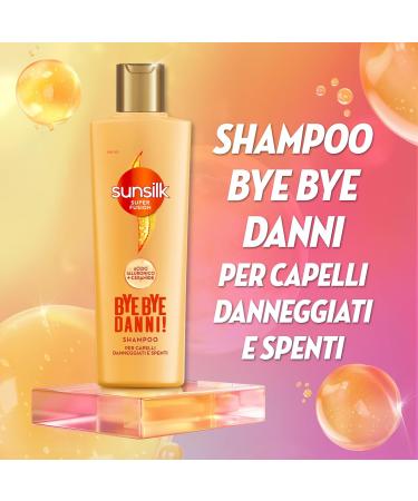 Sunsilk Bye Bye Damage Shampoo - Repair Dull Hair with Hyaluronic Acid & Ceramide 220ml - Made in Italy - Buy Online on GoSupps.com