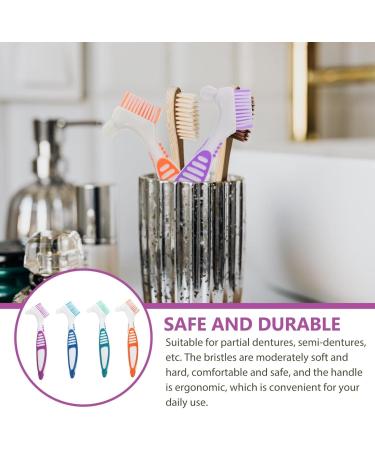 Healvian Double-Sided Toothbrush for Dentures - 20 STK Prosthesis Cleaning Brush - Effective False Teeth Care Tool - Buy Online on GoSupps.com