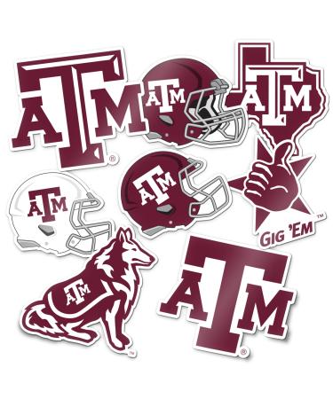 Texas A&M University Sticker Aggies TAMU Stickers Vinyl Decals Laptop Water Bottle Car Scrapbook T2 (Type 2)