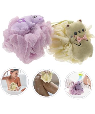 Buy Healeved 2pcs Cartoon Bath Ball Scrubber - Kids Loofah Body Wash Sponge for Fun & Clean Bathing - Buy Online on GoSupps.com