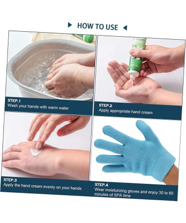 FRCOLOR 3 Pairs of Moisturising Gel Gloves Moisturising Gloves Made of Cotton Gel Cotton Gloves for Dry Hands Cuff Miss Cotton Cosmetic Care - Buy Online on GoSupps.com