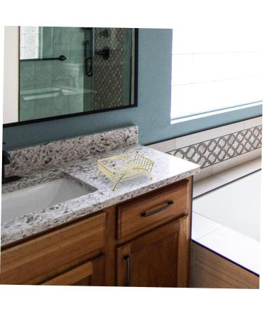 Ciieeo 3 Pcs Four Leg Dish Towel Rack Travel Soap Bar Holder Wipes Dispenser Kitchen Soap Holder Bath Sink Bathroom Sink Organizer Bath Sponge Bathing Sponge Shower Tub Iron Soap Box - Buy Online on GoSupps.com