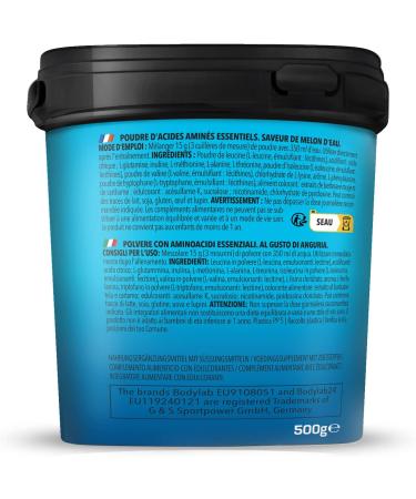 BODYLAB24 EAA Extreme 500g - Essential Amino Acids with Glutamine & Vitamins B6/B3 | Watermelon Flavor | Regeneration & Muscle Building Drink - Buy Online on GoSupps.com
