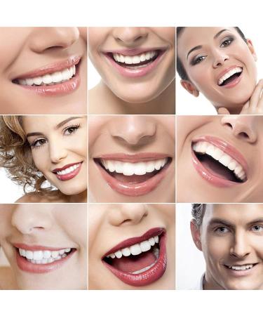 4 Pairs Teeth Simulation Teeth Whitening Kits Fake Veneers - Perfect Braces & No Pain Whitening Alternative 4Top+4Bottom With Box - Buy Online on GoSupps.com