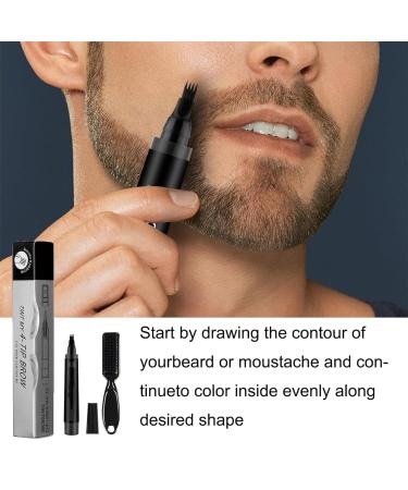 Elmyse Waterproof Beard Filling Pen Kit for Men | Long Lasting Beard Pencil Filler | Shape & Define Your Beard (Red Brown) - Buy Online on GoSupps.com