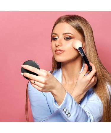 Portable Mini Pocket Makeup Mirror - Round Compact Glass Mirror for Women - 2.76 Inch - Black (72 Pieces) - Buy Online on GoSupps.com