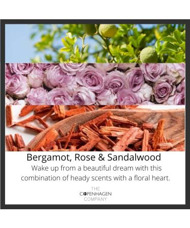 Luxury Scented Candle Gift | Soy Candle | 45 Hours Burn Time | Bergamot Rose & Sandalwood | The Copenhagen Company | 7oz - Buy Online on GoSupps.com