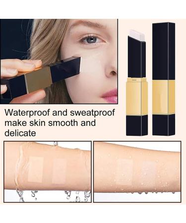 3D Concealer Stick Dual Action Full Coverage Foundation Stick 2-in-1 Colour Changing Full Coverage Foundation Stick Colour Changing Concealer with Brush (Natural Color) - Buy Online on GoSupps.com