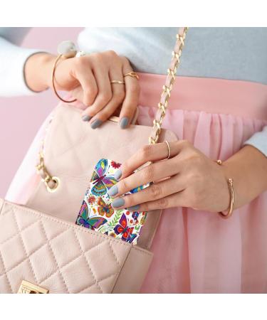 Travel Lipstick Organizer Case - Portable Makeup Bag with Mirror | Butterfly Floral Design | Shop Now - Buy Online on GoSupps.com