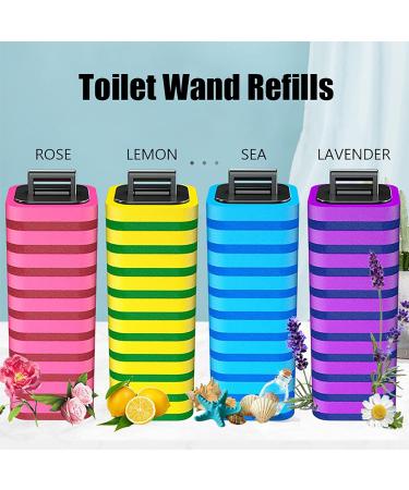 Disposable Toilet Brush with 40 Refills | Effective Toilet Bowl Cleaner Wand Set with Storage Caddy | Effortless Cleaning & Hygiene - Buy Online on GoSupps.com