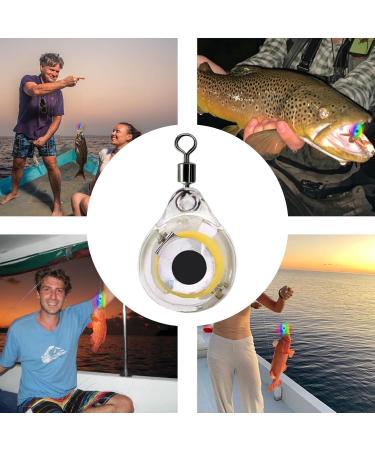 Lesunbak Drop Fishing Lights - Waterproof LED Bait Light for Night Fishing | Eye Shape Underwater Lure to Attract Perch - Buy Online on GoSupps.com