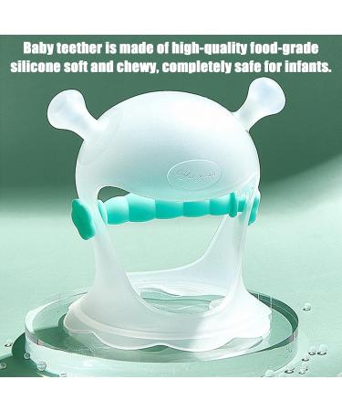 Rosixehird Baby Hand Bite Ring - Silicone Tooth Toy for Babies | Easy-to-Use Green Wrist Handlebar Ring - Buy Online on GoSupps.com