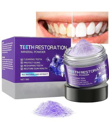 Ourlyard Dental Powder, 50g Teeth Restoration Mineral Powder, Mineral Tooth Powder for Teeth Whitening & Care, Tooth Whitening Powder, Natural Tooth and Gum Restoration Powder (1)