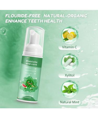 Kids Foam Fluoride Free Toothpaste with Strawberry and Watermelon Mint Flavor - Buy Online on GoSupps.com
