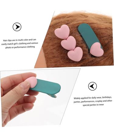 minkissy 5 Pairs Love Color Matching Hair Clip Hairpin Snap Clips for Hair Toddler Hair Accessories Hair Clips for Toddlers Cute Hair Clips Hair Pin Girl Issue Card Child Material: Plastic - Buy Online on GoSupps.com