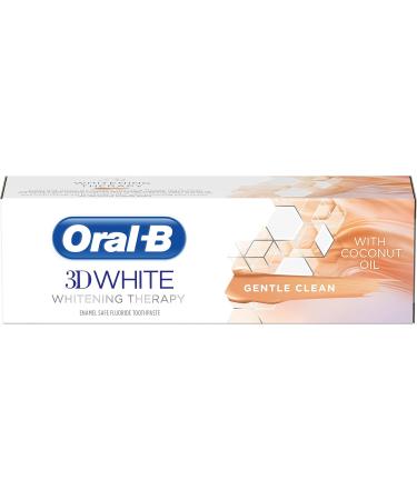 Oral-B 3D White Whitening Therapy Gentle Clean Toothpaste 75ml - Enhance Your Smile | International Shipping Available - Buy Online on GoSupps.com