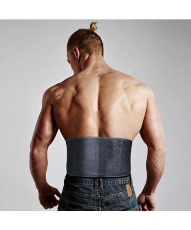 Adjustable Lumbar Lower Back Brace - Pain Relief Support Belt for Heavy Lifting & Herniated Disc - Unisex Black 40 IN - Buy Online on GoSupps.com