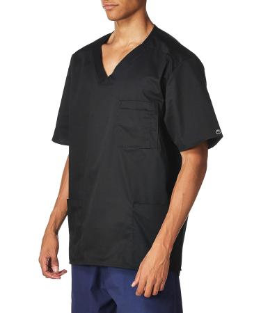 WonderWink Men's Wonderwork V-Neck Top - X-Large, Black - Buy Online on GoSupps.com