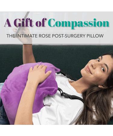 Intimate Rose Mastectomy Pillow for Breast Cancer Recovery - Post Surgery Support for Mastectomy & Heart Surgery - Buy Online on GoSupps.com
