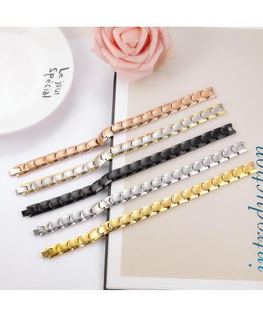 Buy Magnetic Bracelet for Men - Titan Steel Therapy Arm Band with 18 Magnets | Shop Silbers Magnetic Band for Static Electricity Relief - Buy Online on GoSupps.com