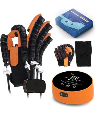 Hand Fution Rehabilitation Robot Gloves Stroke Hemiplegia Patients Rehab Glove Device Finger and Hand Fution Training Equipment Orange B L Orange B L