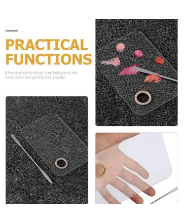 Lurrose 2 Sets Beauty Palette Kit - Makeup Plate & Nail Color Mixing Tool - Acrylic Spatula for Makeup Artists & Manicurists | International Shipping Available - Buy Online on GoSupps.com