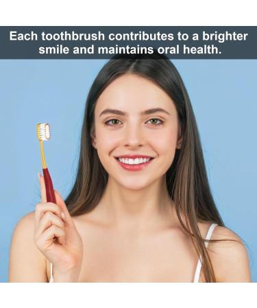 Soft Toothbrushes for Adults with Travel Case | Dual-Thickness Bristles | Gentle Oral Care | Pack of 2 (White & Blue) | Ideal for Travel - Buy Online on GoSupps.com