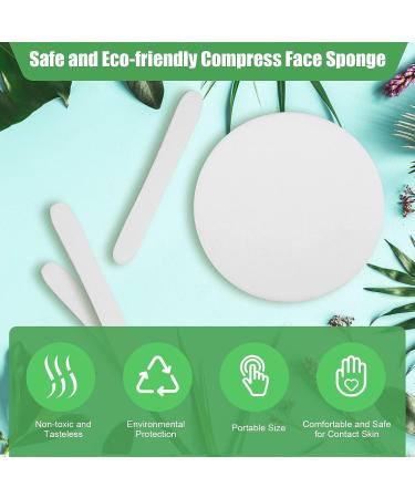 120 Pcs Compressed Face Cleansing Sponges by Luxiv - Exfoliating Makeup Removal Sponges for Women - Buy Online on GoSupps.com