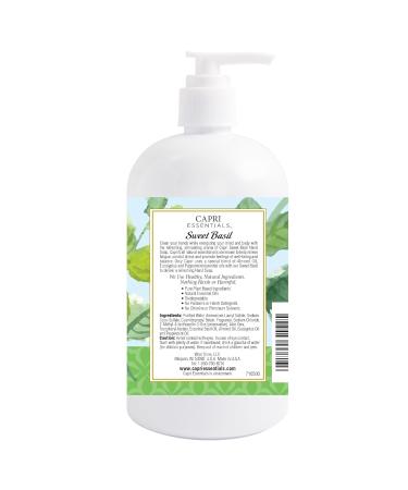 CAPRI ESSENTIALS Hand Soap Liquid Natural Household Cleaning Supplies Gentle Plant Based Aromatic Hand Wash with a Blend of Essential Oils Removes Dirt & Grime Sweet Basil Scent 16 FL Oz 23 Fl Oz (Pack of 1) - Buy Online on GoSupps.com