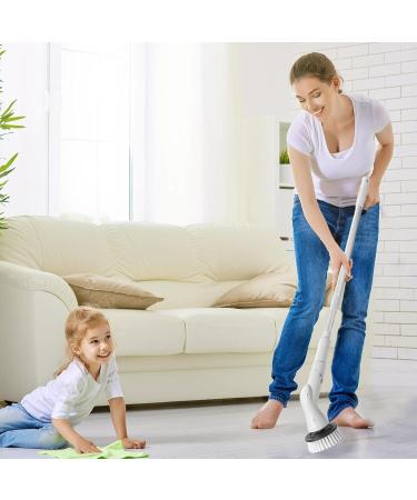 Electric Cleaning Brush - 2000mAh Portable Electric Rotating Cleaning Brushes | Electric Tub Scrubber with Retractable Handle Power Floor Scrubber for Bathroom - Buy Online on GoSupps.com