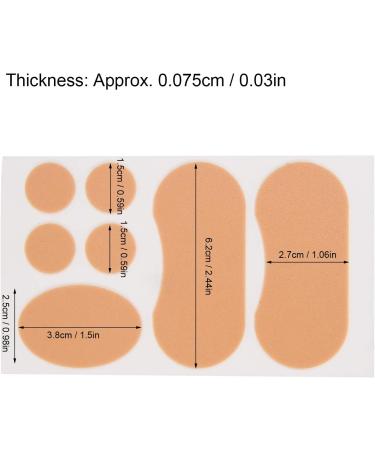 Heel Stickers - Foot Protection & Pain Relief | Waterproof Slip-Resistant Corn & Callus Remover | 15 Sheets of PE Foam Foot Care - Buy Online on GoSupps.com