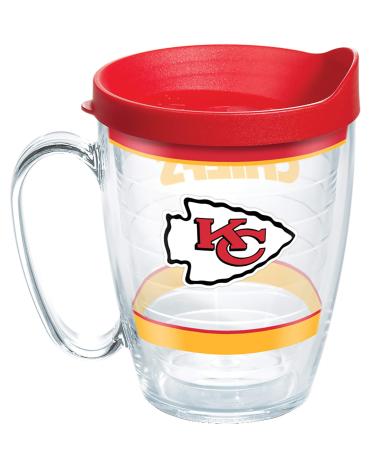 Tervis Made in USA Double Walled NFL Kansas City Chiefs Insulated Tumbler Cup Keeps Drinks Cold & Hot, 16oz Mug, Tradition 16oz Mug Tradition