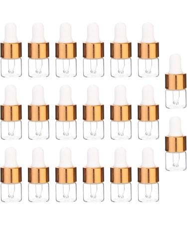 Frcolor Mini Glass Pipette Bottles - 1ml Essential Oil Drip Bottles 100 Pack Portable Refillable Cosmetic Containers - Buy Online on GoSupps.com