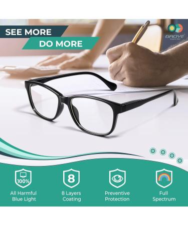 Gaoye 6 Pack Stylish Reading Glasses for Men & Women - Computer Eyeglasses to Ease Blurry Vision - A1 1.0x - Buy Online on GoSupps.com