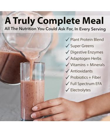 PlantFusion Complete Meal Plant Based Protein Powder 2 lb - Vegan Chocolate Caramel with Superfoods Greens & Probiotics - Buy Online on GoSupps.com