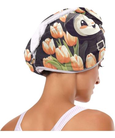 Ghost Flower Hair Towel 2 Pack | Super Absorbent Quick Dry Hair Turbans for Women & Girls - Buy Online on GoSupps.com