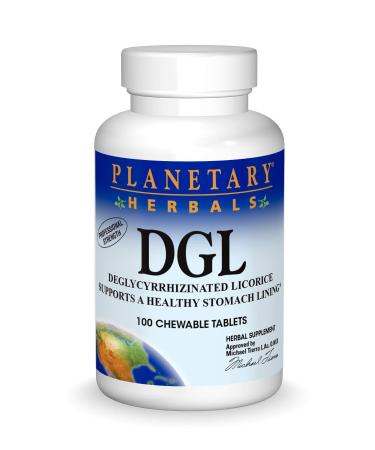 Planetary Herbals DGL Licorice Tablets 100 Count