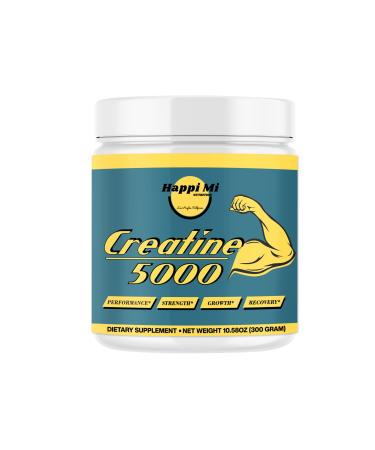 Micronized Creatine Monohydrate Powder Unflavored Pre Workout Post Workout Recovery Muscle Building Improve Athletic Performance 300 Gram 5000mg per Serving 60 Servings