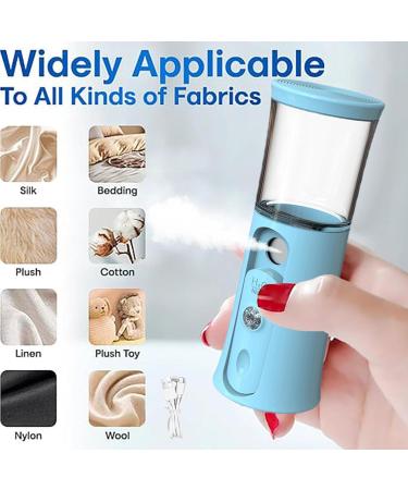 Nano Mist Sprayer - Handheld Nano Mister | 30ml Visual Water Tank Cordless Handheld Mister Handy Nano Mister with Colorful Light for Face Hydrating Skin Care Daily Makeup Blue - Buy Online on GoSupps.com
